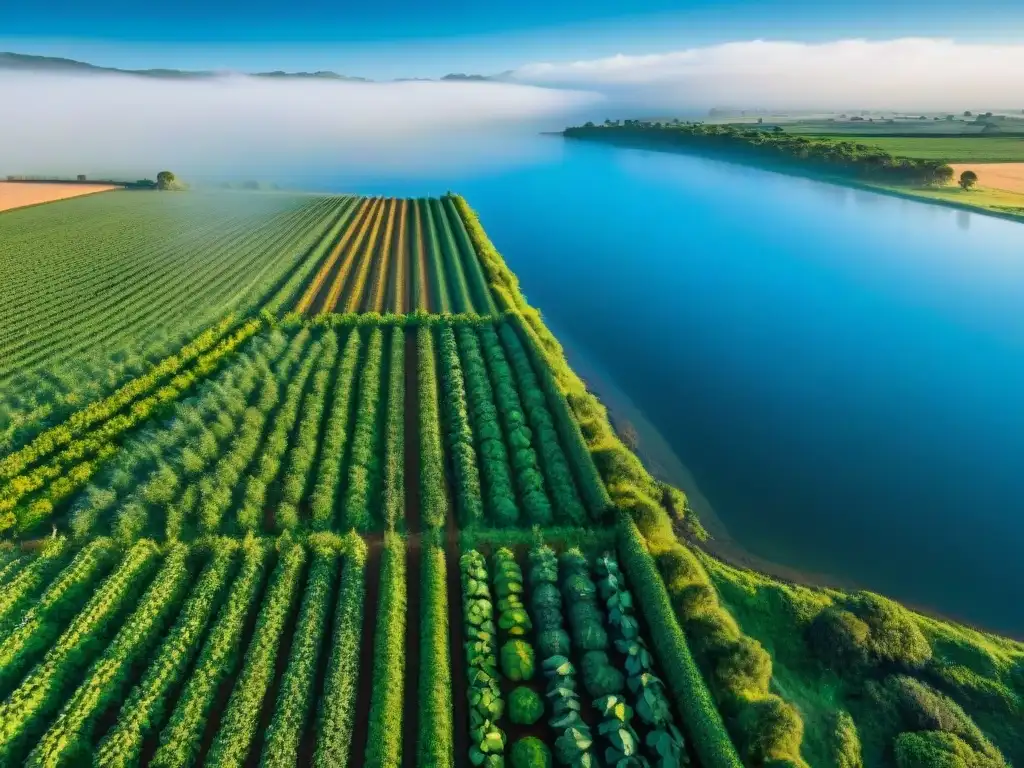 Agricultura orgánica en Uruguay: campos verdes y abundancia bajo el cielo azul