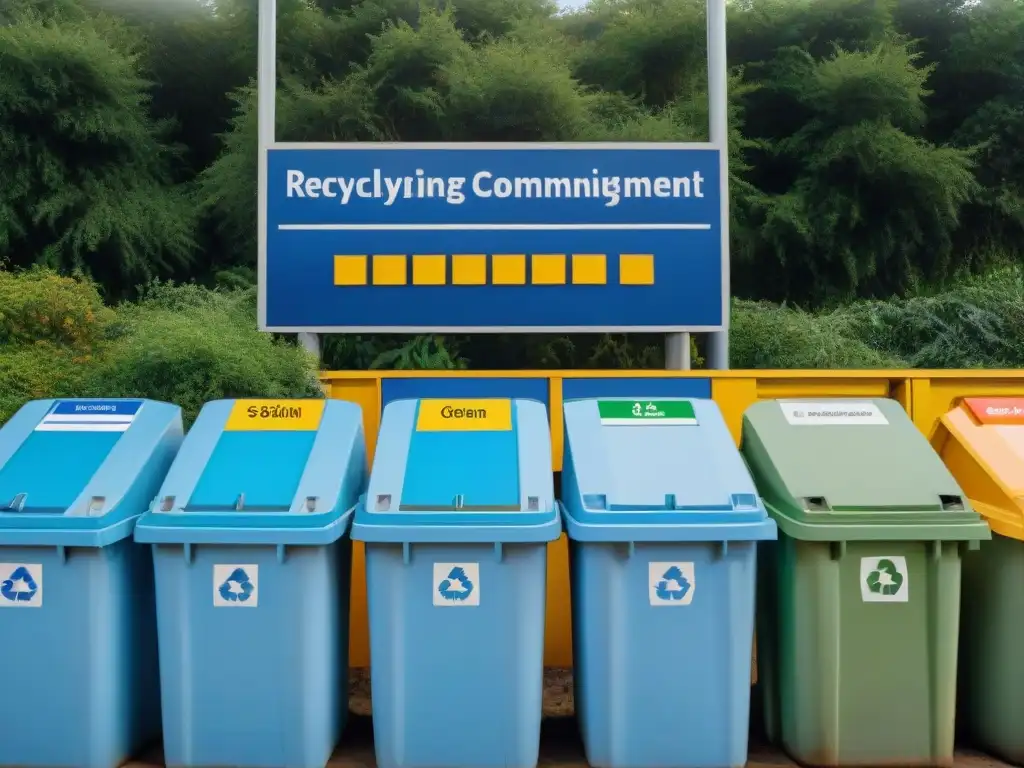 Un centro de reciclaje moderno y vibrante en Uruguay, con separación efectiva de materiales