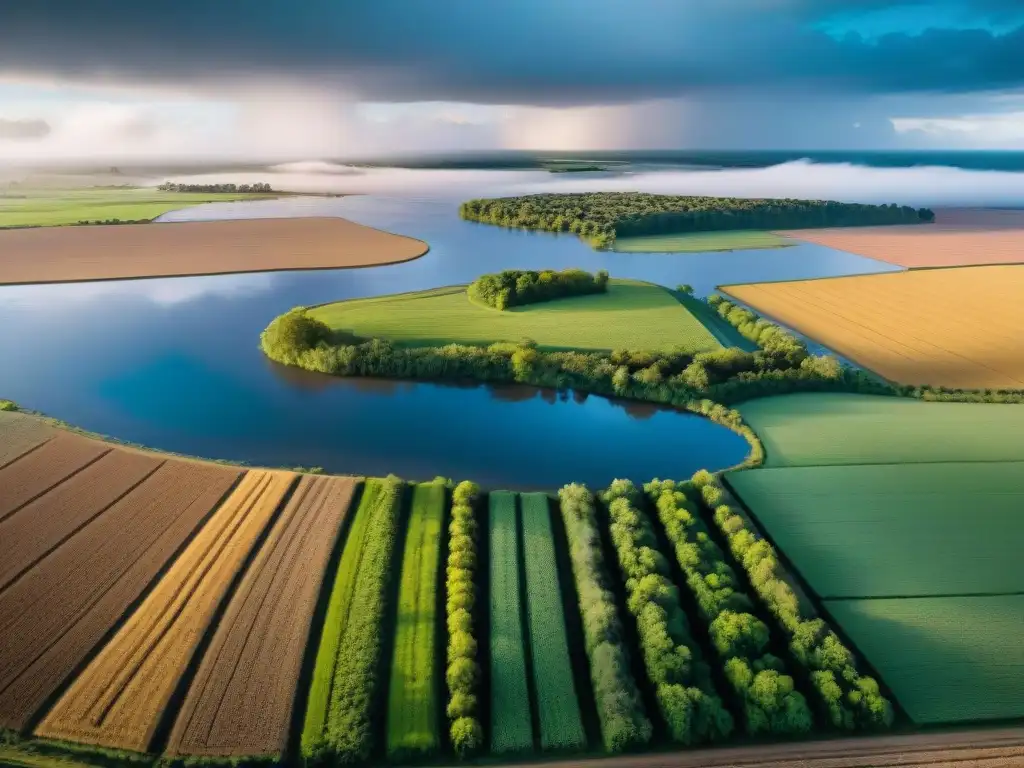 Comunidad rural uruguaya enfrentando el impacto del cambio climático en campos inundados