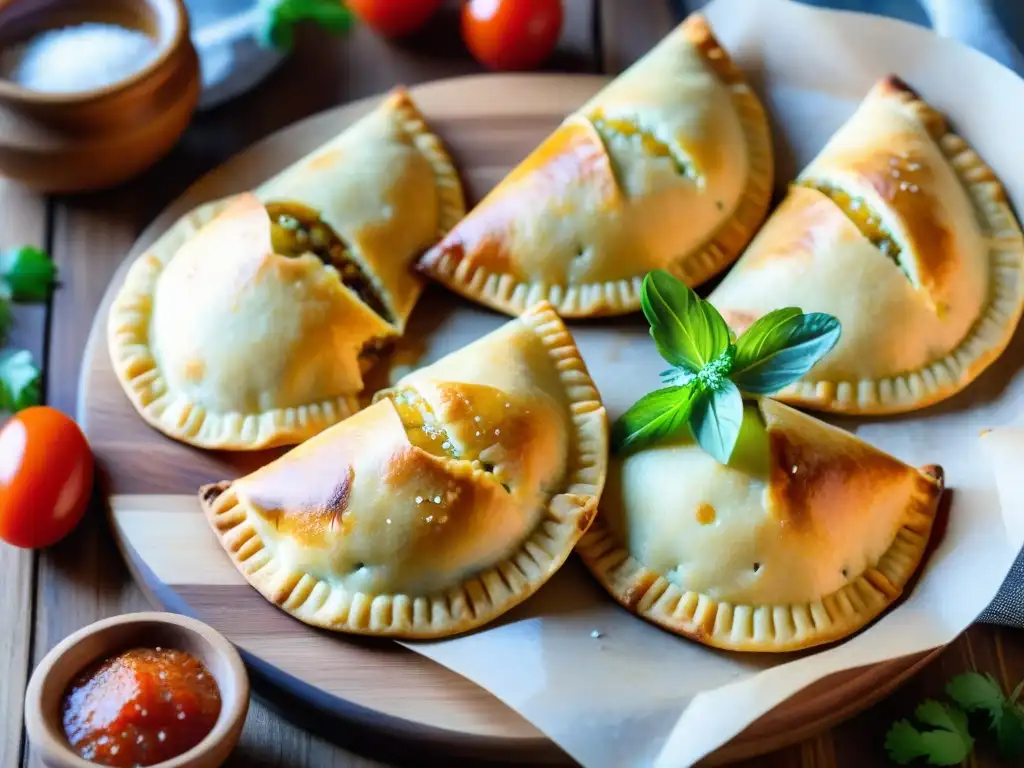 Deliciosas empanadas uruguayas con ingredientes frescos, textura crujiente y saludable