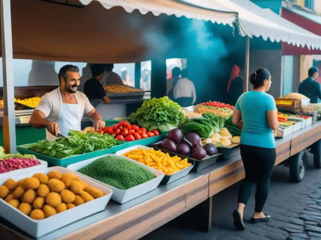 Elecciones saludables en puestos de comida rápida en Uruguay