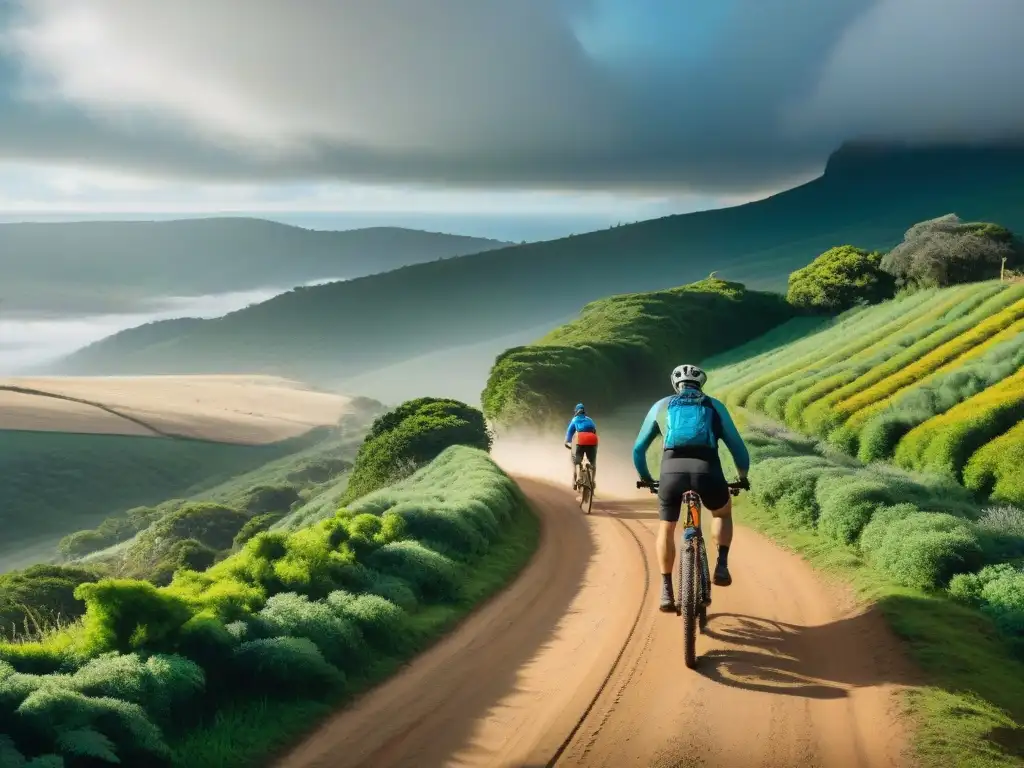 Un emocionante recorrido en bicicleta de montaña en Uruguay a través de exuberante vegetación