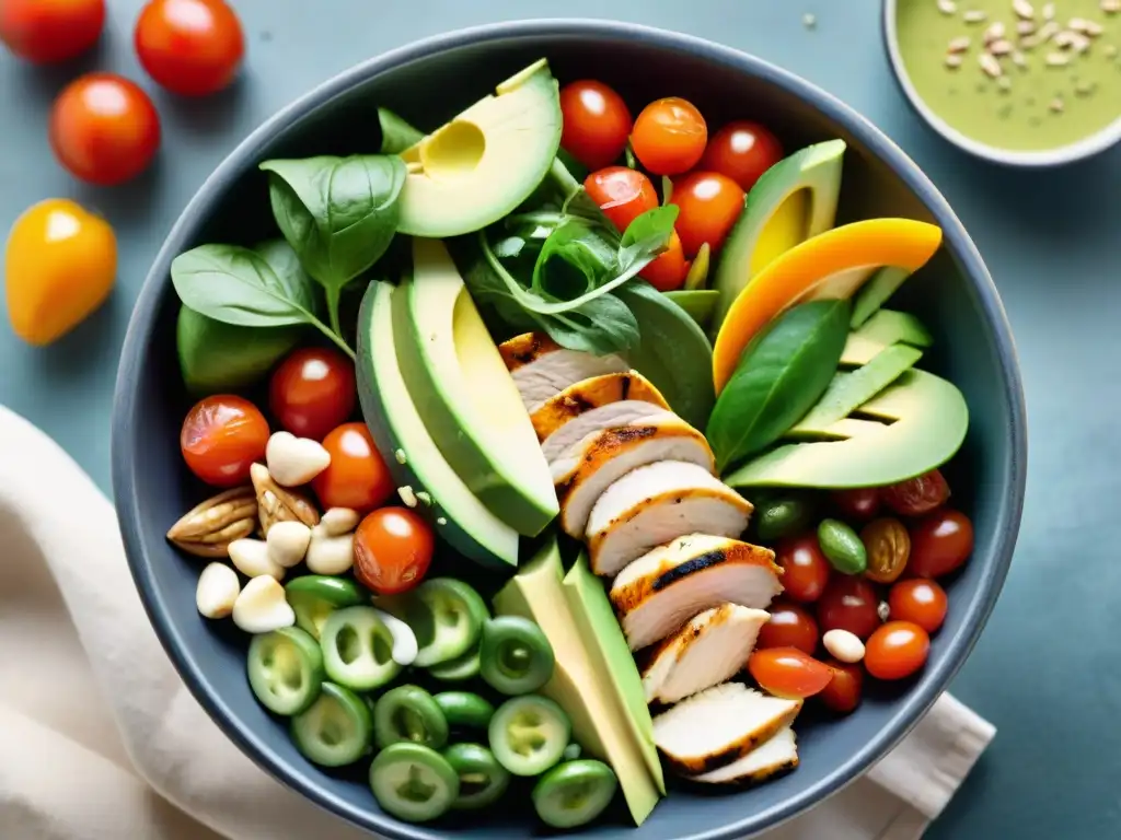 Una ensalada colorida y fresca, lista para deleitar