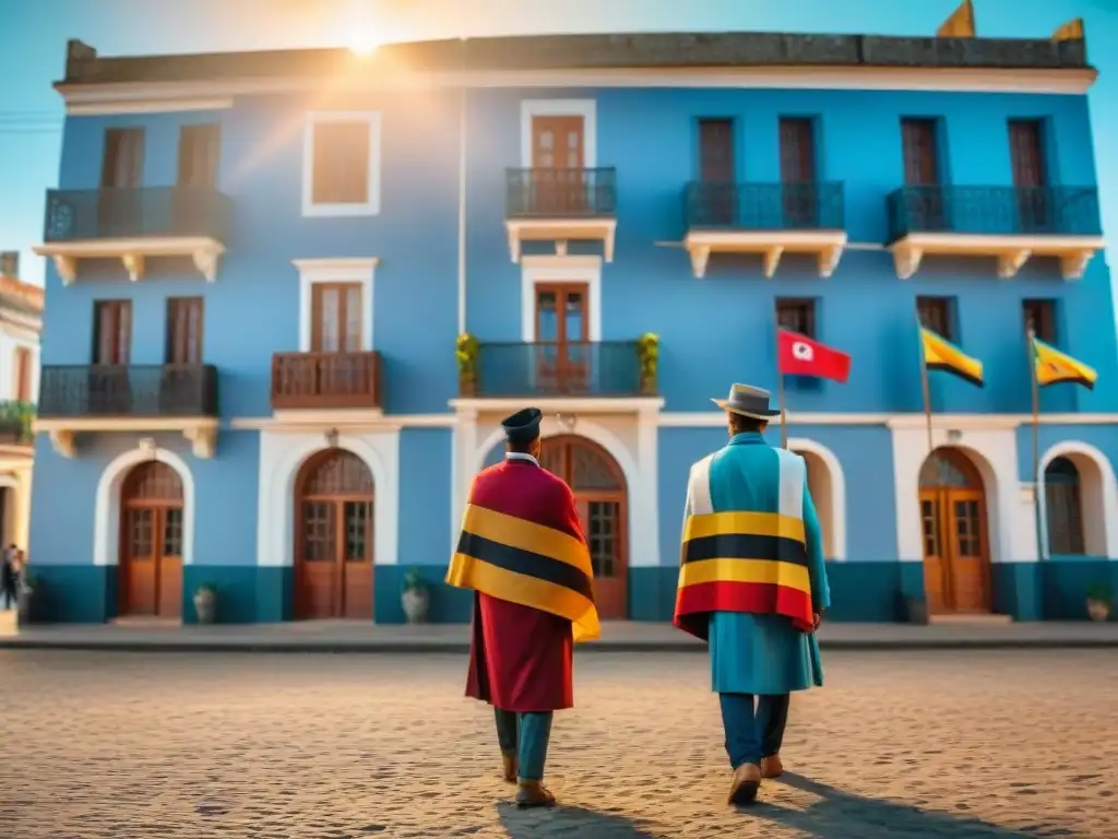 Una escena vibrante de diversidad cultural en Uruguay, resaltando la importancia de preservar el patrimonio cultural Uruguay