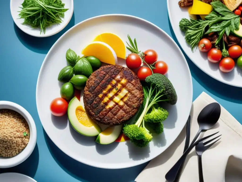 Una explosión de colores y sabores de la dieta uruguaya contra la diabetes en un plato vibrante y saludable