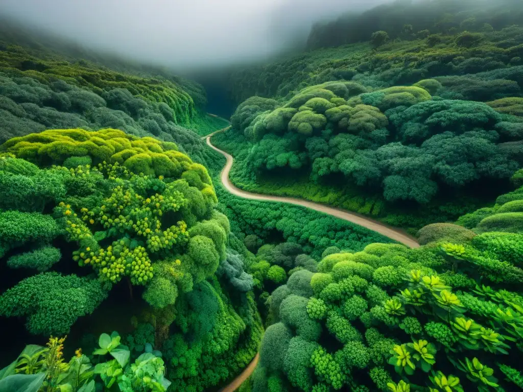 Explora la exuberante vegetación del Parque Nacional Santa Teresa en Uruguay