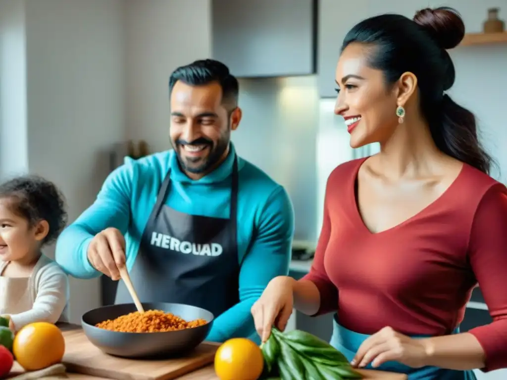 Familias uruguayas participan en un taller de nutrición, fomentando hábitos saludables