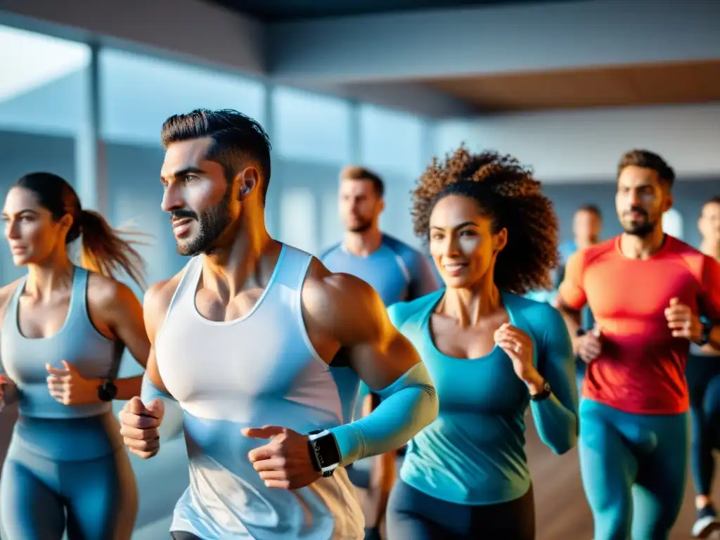 Un grupo diverso en Uruguay usando wearables de fitness en diversas actividades