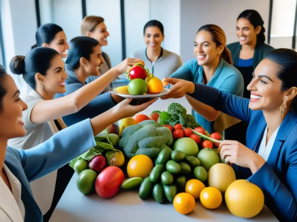 Grupo diverso en Uruguay participa en taller de nutrición integral