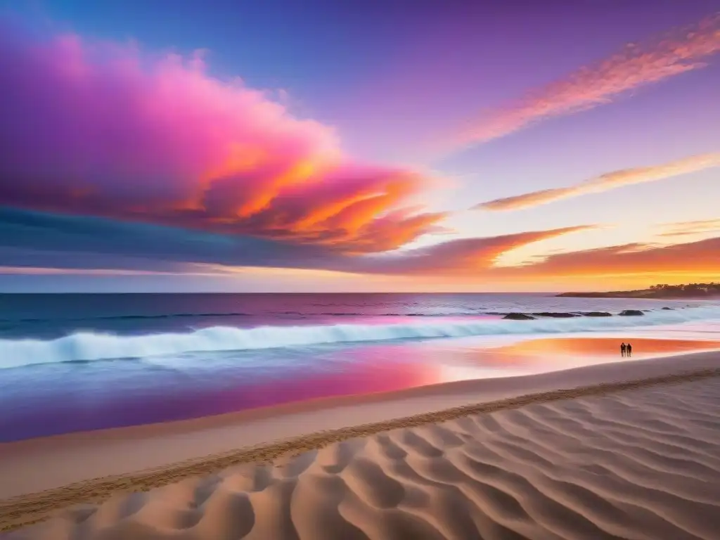 Impresionante atardecer en Playa Brava, Punta del Este