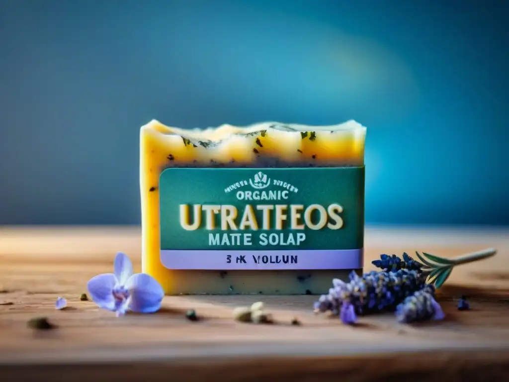 Un jabón artesanal con exfoliantes naturales de Uruguay, texturas e ingredientes vibrantes