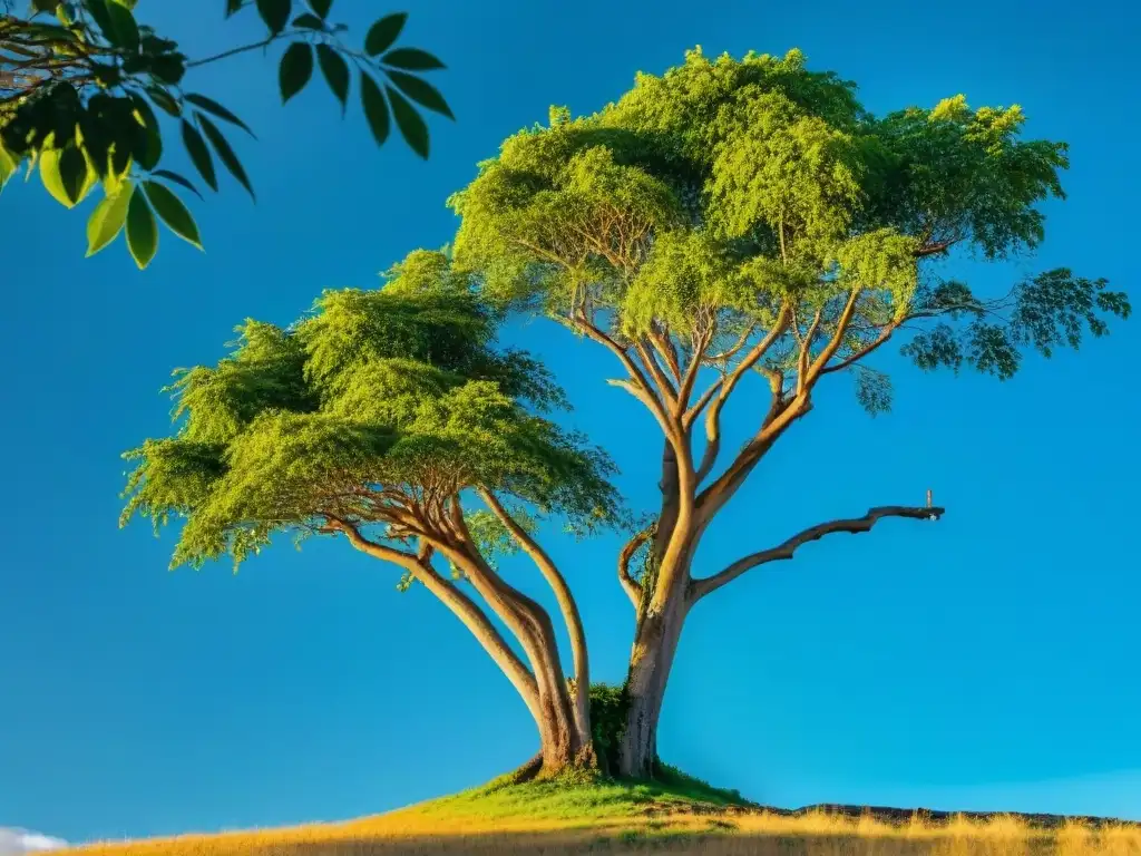 Un majestuoso árbol de Moringa en Uruguay, símbolo de bienestar integral y beneficios para la salud