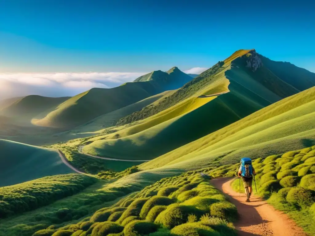 Explorando los mejores paisajes para senderismo en Uruguay: hikers en Cerro Pan de Azúcar