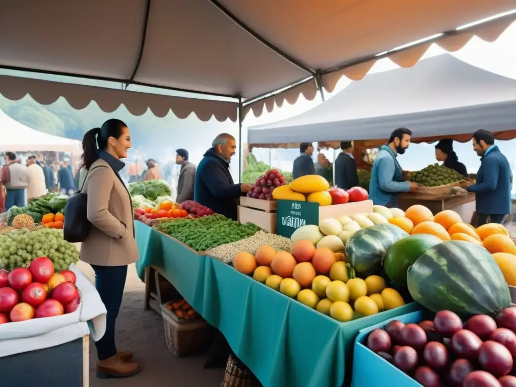 Un mercado vibrante en Uruguay con alimentos funcionales para bienestar uruguayo