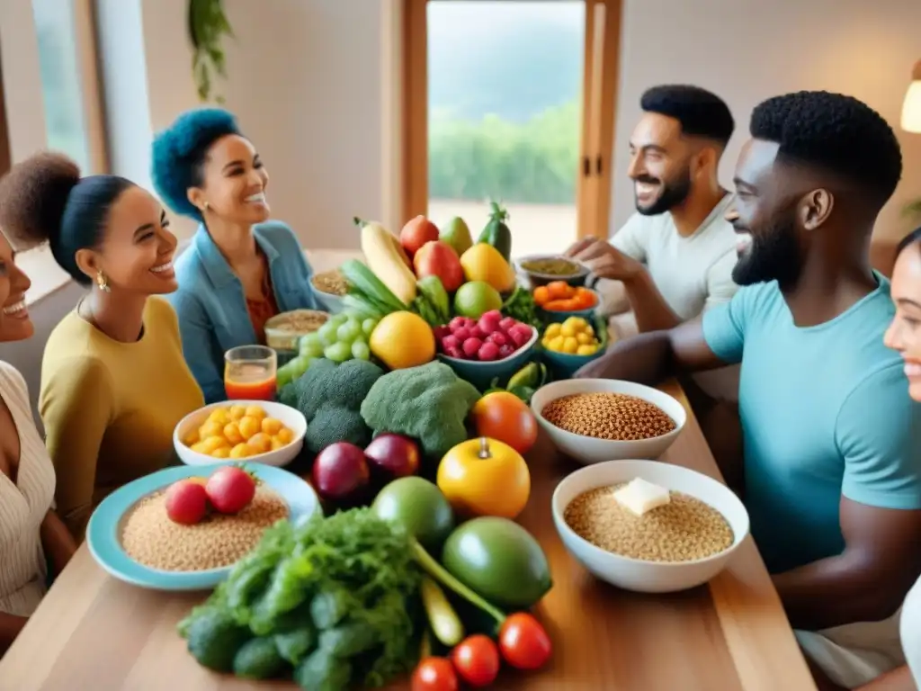 Una mesa comunitaria llena de diversidad y calidez en Uruguay, un escenario donde la nutrición une a la sociedad