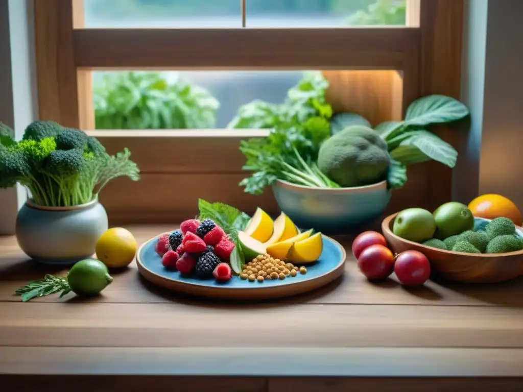 Una mesa llena de platos coloridos y nutritivos en Uruguay