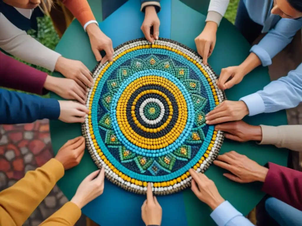 Un mosaico vibrante de diversidad y conexión en Uruguay, reflejando inteligencia emocional