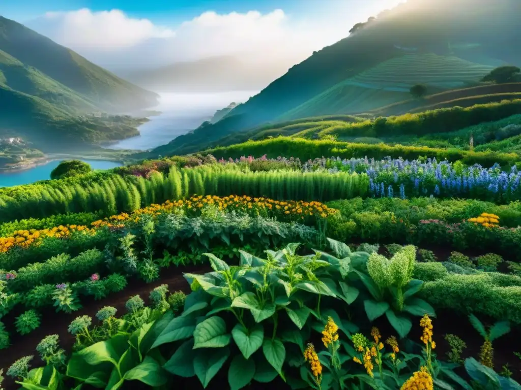 Jardín de plantas medicinales en Uruguay, bienestar en la naturaleza