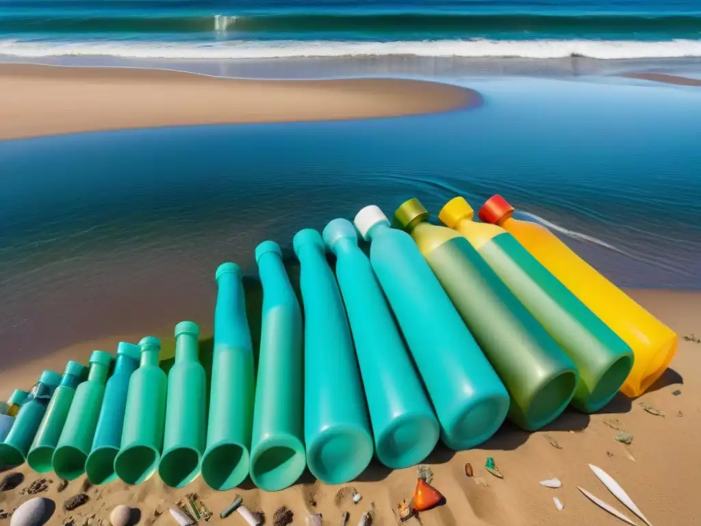 Playa de Uruguay: belleza natural y contaminación plástica en las costas