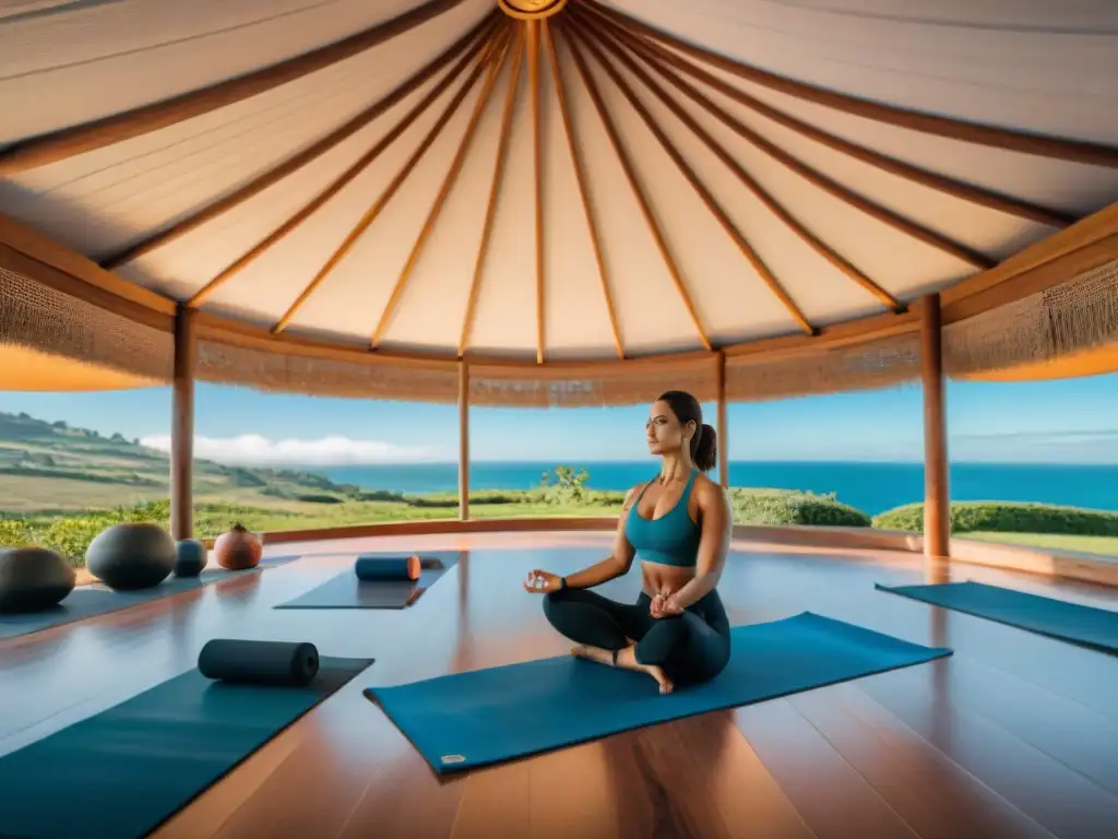 Un retiro de bienestar en Uruguay con yoga al aire libre y vistas al océano