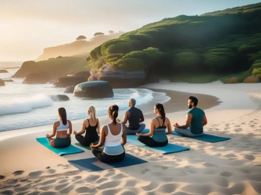 Retiro de bienestar en Uruguay: Yoga al amanecer en la playa, armonía y tranquilidad en la naturaleza