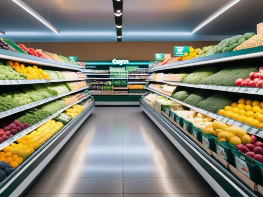 Supermercado en Uruguay con productos saludables, diversidad y frescura