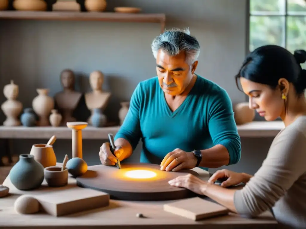 Taller de escultura como terapia emocional en Uruguay, ambiente inclusivo y creativo