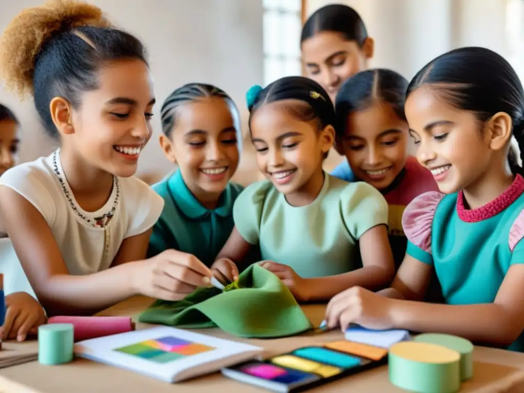 Un taller de moda sostenible para niños en Uruguay, donde crean con alegría y creatividad prendas ecofriendly