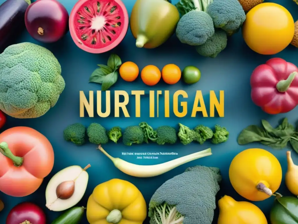 Vibrante ilustración de frutas y verduras variadas, resaltando la importancia de la nutrición en la prevención del cáncer en Uruguay