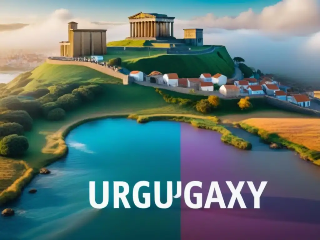 Un vibrante legado financiero positivo Uruguay: diversidad de personas planificando, invirtiendo y ahorrando juntas en escena inspiradora