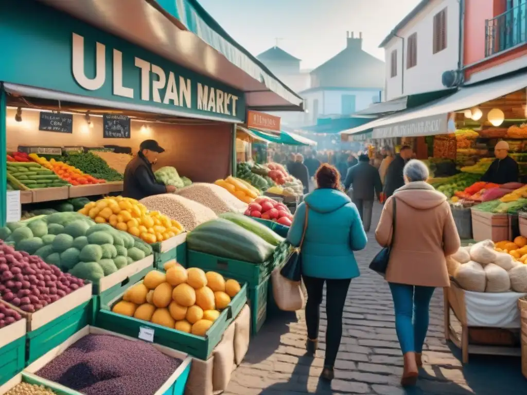 Vibrante mercado local en Uruguay, compras a granel reducción residuos