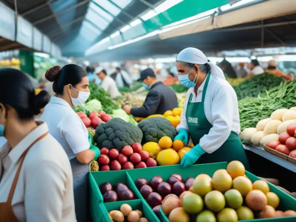 Un vibrante mercado en Uruguay con prevención de enfermedades transmitidas por alimentos