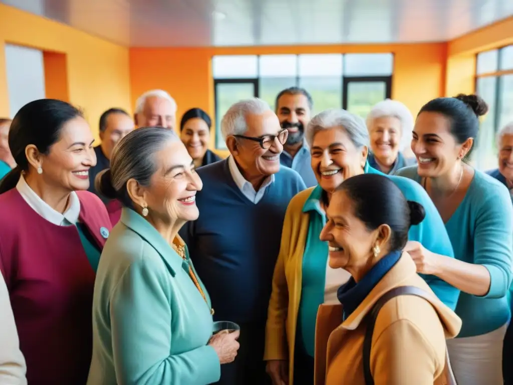 Vínculos cálidos entre generaciones en un centro comunitario de Uruguay