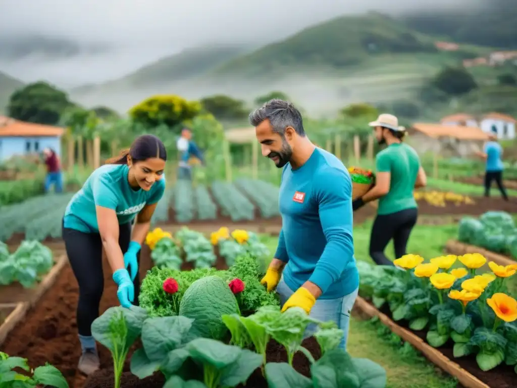 Voluntariado internacional desde Uruguay: Multiculturalidad y colaboración en jardín comunitario