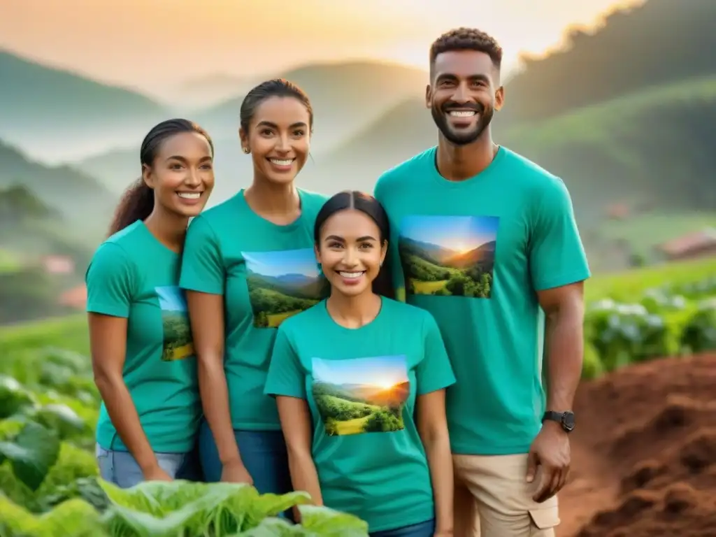 Voluntariado internacional desde Uruguay: Diversidad construyendo esperanza en una comunidad rural al atardecer